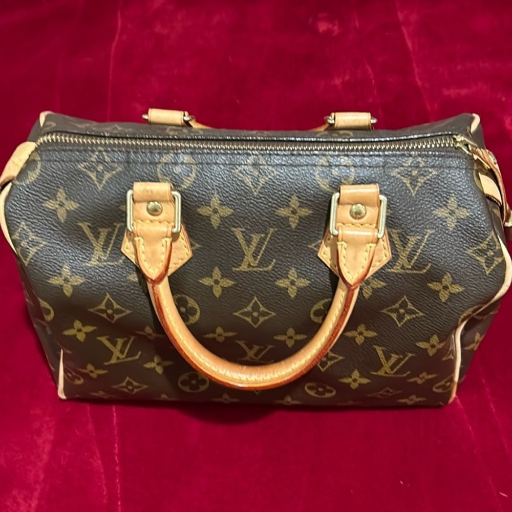 Louis Vuitton Brown Monogram Speedy 25